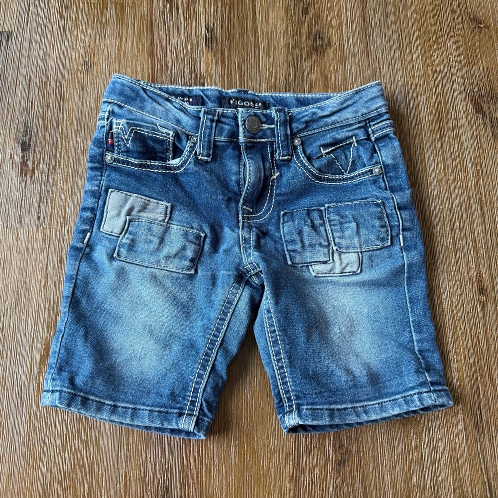 4/20$ Vigoss Kids Blue Denim “Jagger Bermuda” short size 4